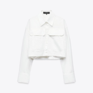 CROPPED POPLIN SHIRT
