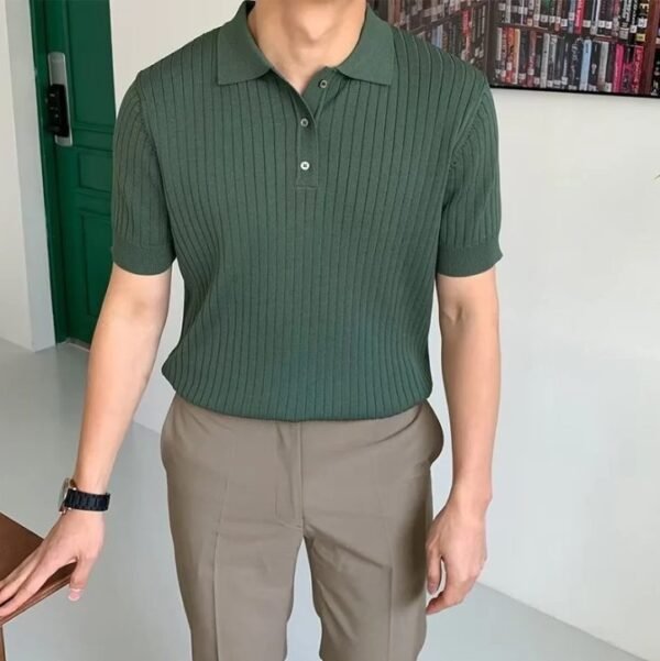 Gimcheon Knitted Polo Shirt - Image 3