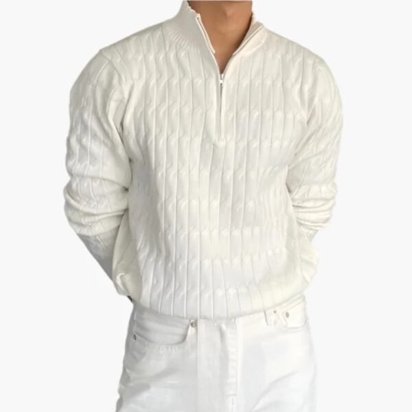Gwanju Cable Half Zip Sweater