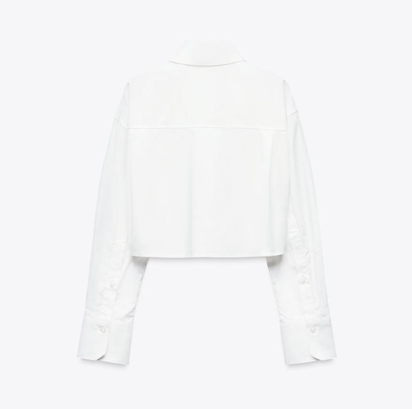 CROPPED POPLIN SHIRT - Image 2