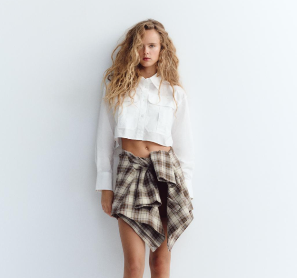 CROPPED POPLIN SHIRT - Image 3