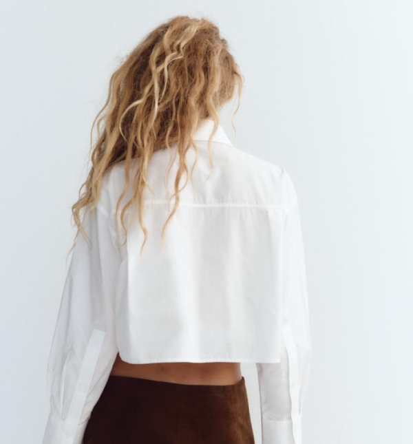 CROPPED POPLIN SHIRT - Image 5