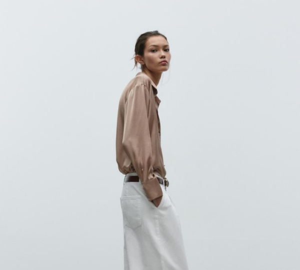 BASIC SATIN SHIRT - Image 5
