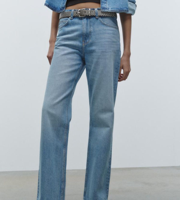 STRAIGHT HIGH WAIST JEANS - Image 3