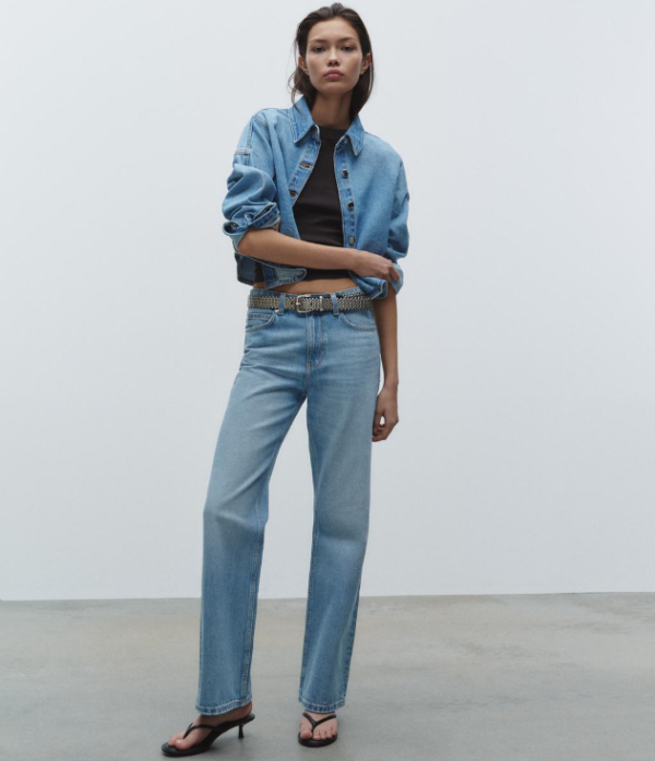 STRAIGHT HIGH WAIST JEANS - Image 6