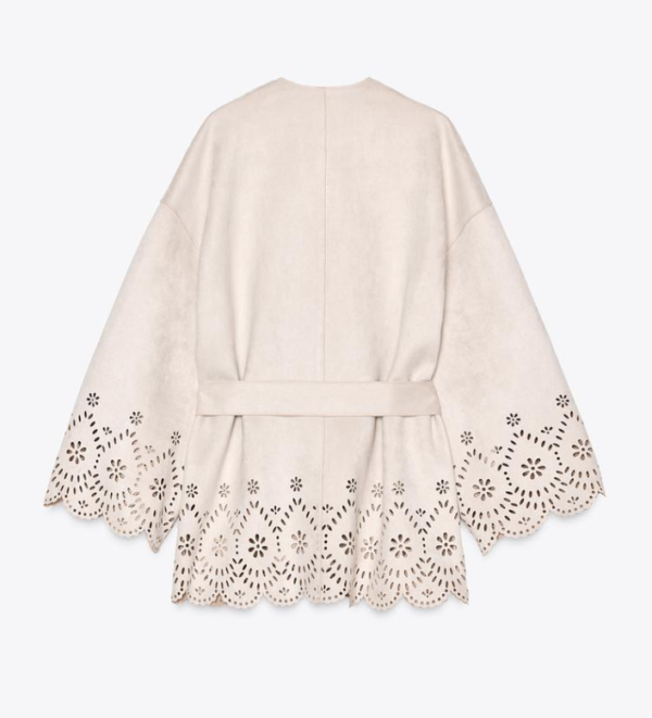 SUEDE-EFFECT TRENCH COAT - Image 2