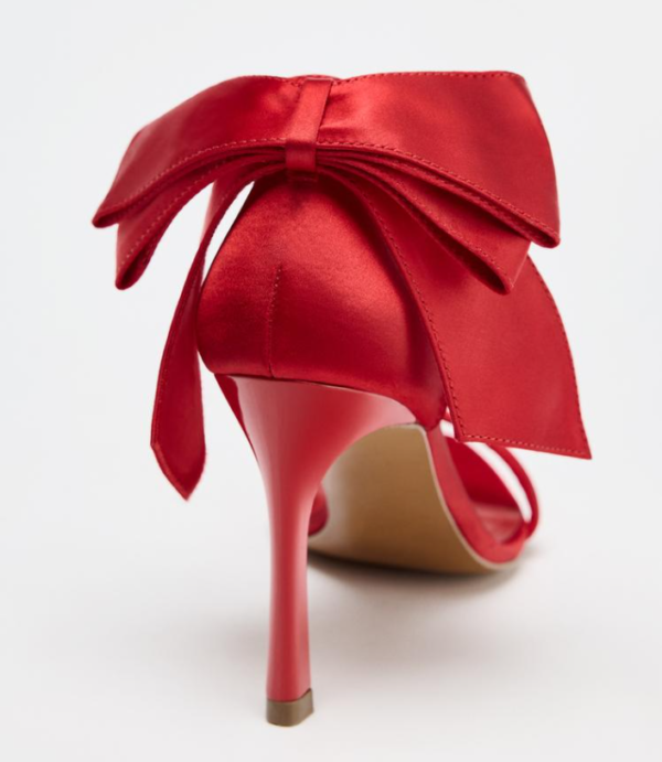 SATIN SANDALS WITH BOW - Image 4
