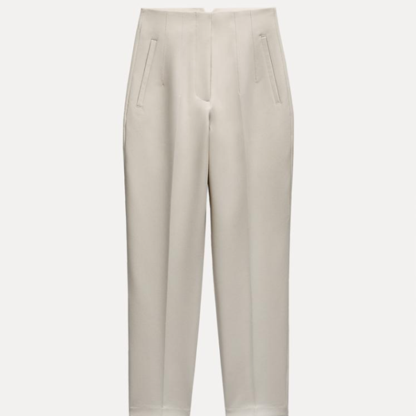 HIGH-WAIST TROUSERS